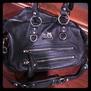 Leather coach purse